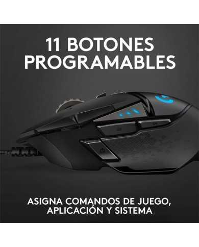 RATON LOGITECH G502 HERO OPTICO USB GAMING BLACK RATON LOGITECH G502 HERO OPTICO USB GAMING BLACK