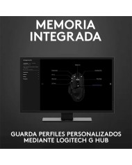RATON LOGITECH G502 HERO OPTICO USB GAMING BLACK