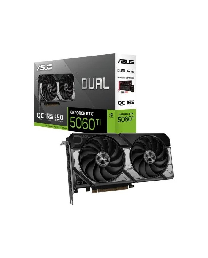TARJETA DE VIDEO NVIDIA ASUS RTX5060TI DUAL OC 16GB GDDR7 TARJETA DE VIDEO NVIDIA ASUS RTX5060TI DUAL OC 16GB GDDR7