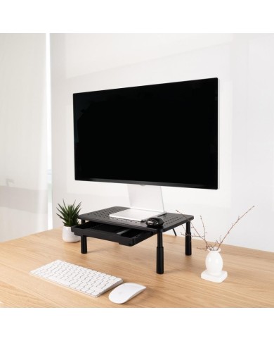 SOPORTE TOOQ SOBREMESA ELEVADOR PARA MONITOR/NOTEBOOK 20KG BLACK SOPORTE TOOQ SOBREMESA ELEVADOR PARA MONITOR/NOTEBOOK 20KG BLACK