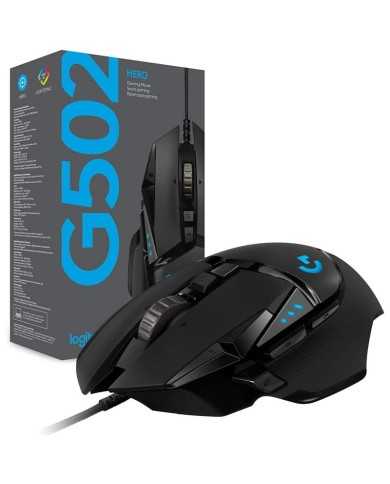 RATON LOGITECH G502 HERO OPTICO USB GAMING BLACK RATON LOGITECH G502 HERO OPTICO USB GAMING BLACK