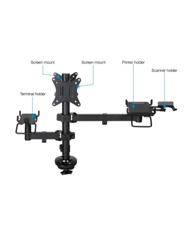 SOPORTE DE MESA AVPOS 4-1 PARA TPV/MONITOR/IMPRESORA/DATAFONO SOPORTE DE MESA AVPOS 4-1 PARA TPV/MONITOR/IMPRESORA/DATAFONO