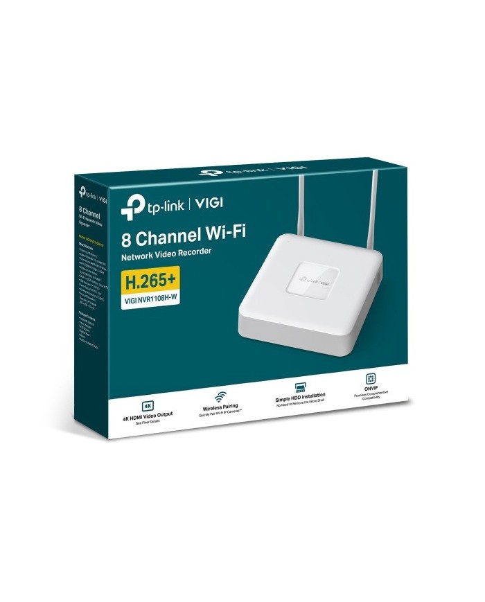 GRABADOR IP NVR TP-LINK VIGI 8 CH IP 1HDD H265+ SATA WHITE GRABADOR IP NVR TP-LINK VIGI 8 CH IP 1HDD H265+ SATA WHITE