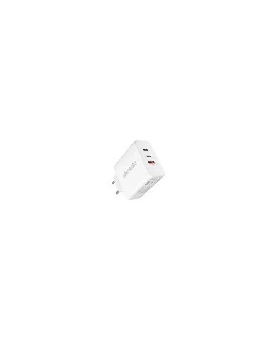 CARGADOR DE PARED PHOENIX GAN 2XUSB-C X1USB-A 65W WHITE