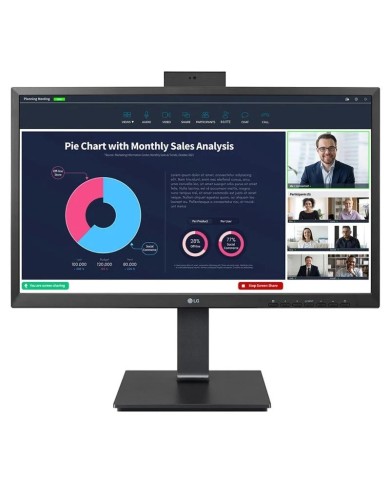 MONITOR PROFESIONAL LG 24BP75CP-B 24IPS ERGONOMICO MULTIMEDIA WEBCAM HDMI DP USB-C