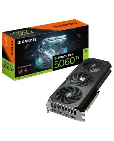 TARJETA DE VIDEO GIGABYTE RTX 5060 TI GAMING OC 16GB GDDR7 TARJETA DE VIDEO GIGABYTE RTX 5060 TI GAMING OC 16GB GDDR7