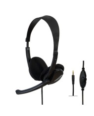 AURICULARES + MICROFONO FONESTAR HOME-35 JACK 3.5MM BLACK