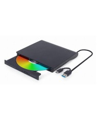REGRABADORA EXTERNA DVD GEMBIRD DUAL USB-A/C BLACK REGRABADORA EXTERNA DVD GEMBIRD DUAL USB-A/C BLACK