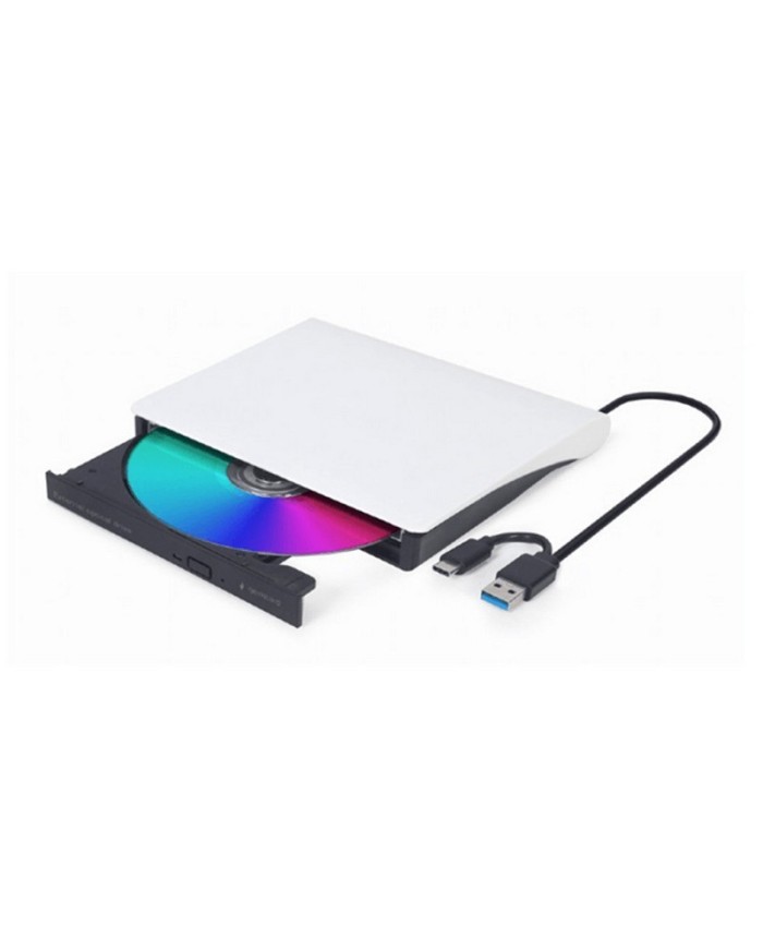 REGRABADORA EXTERNA DVD GEMBIRD DUAL USB-A/C WHITE REGRABADORA EXTERNA DVD GEMBIRD DUAL USB-A/C WHITE