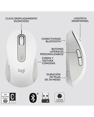 RATON LOGITECH SIGNATURE M650 L WIRELESS WHITE RATON LOGITECH SIGNATURE M650 L WIRELESS WHITE