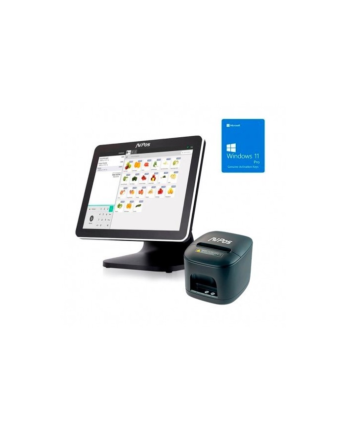 PACK TPV AVPOS K5000 15 TACTIL INTEL N100/8GB/SSD128G/W11P + TC15 USB PACK TPV AVPOS K5000 15 TACTIL INTEL N100/8GB/SSD128G/W11P + TC15 USB