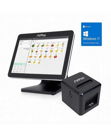 PACK TPV AVPOS K5000 15 TACTIL INTEL N100/8GB/SSD128G/W11P + TC40 USB/LAN PACK TPV AVPOS K5000 15 TACTIL INTEL N100/8GB/SSD128G/W11P + TC40 USB/LAN