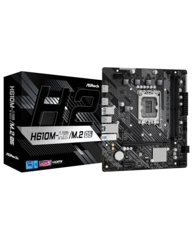 PLACA BASE ASROCK H610M-H2/M.2 D5 2XDDR5 MATX HDMI PLACA BASE ASROCK H610M-H2/M.2 D5 2XDDR5 MATX HDMI