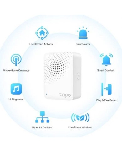 HUB TP-LINK TAPO H500 INTELIGENTE ALMACENAMIENTO PARA CAMARAS/SENSORES/TIMBRES