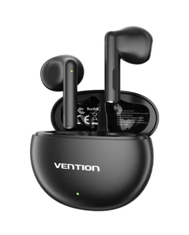AURICULARES VENTION ELF 06 BLUETOOTH 5.3 WIRELESS 6 HORAS BLACK