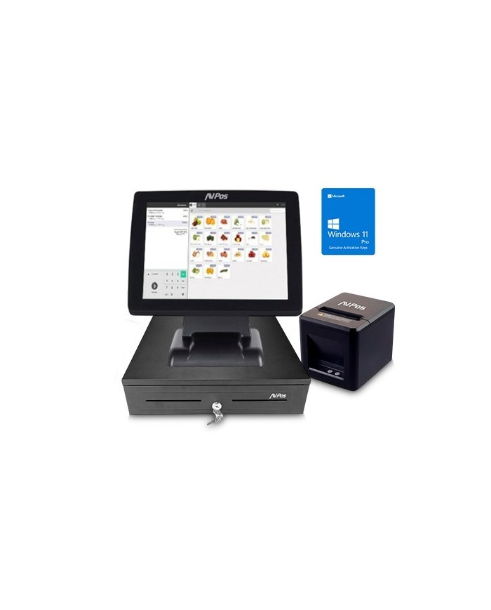 PACK TPV AVPOS K3000 15 TACTIL I5/8GB/SSD128GB/W11P+ TC40 USB/NET + U290 PACK TPV AVPOS K3000 15 TACTIL I5/8GB/SSD128GB/W11P+ TC40 USB/NET + U290