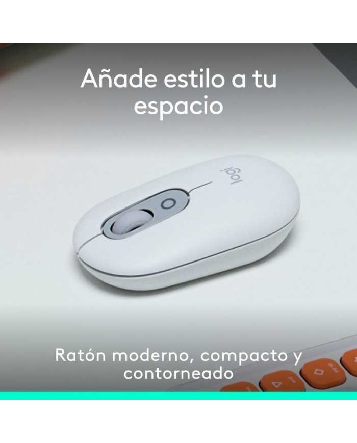 RATON LOGITECH POP MOUSE WIRELESS BLUETOOTH WHITE