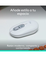 RATON LOGITECH POP MOUSE WIRELESS BLUETOOTH WHITE