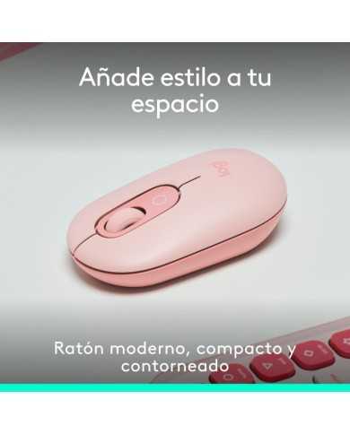 RATON LOGITECH POP MOUSE WIRELESS BLUETOOTH ROSE