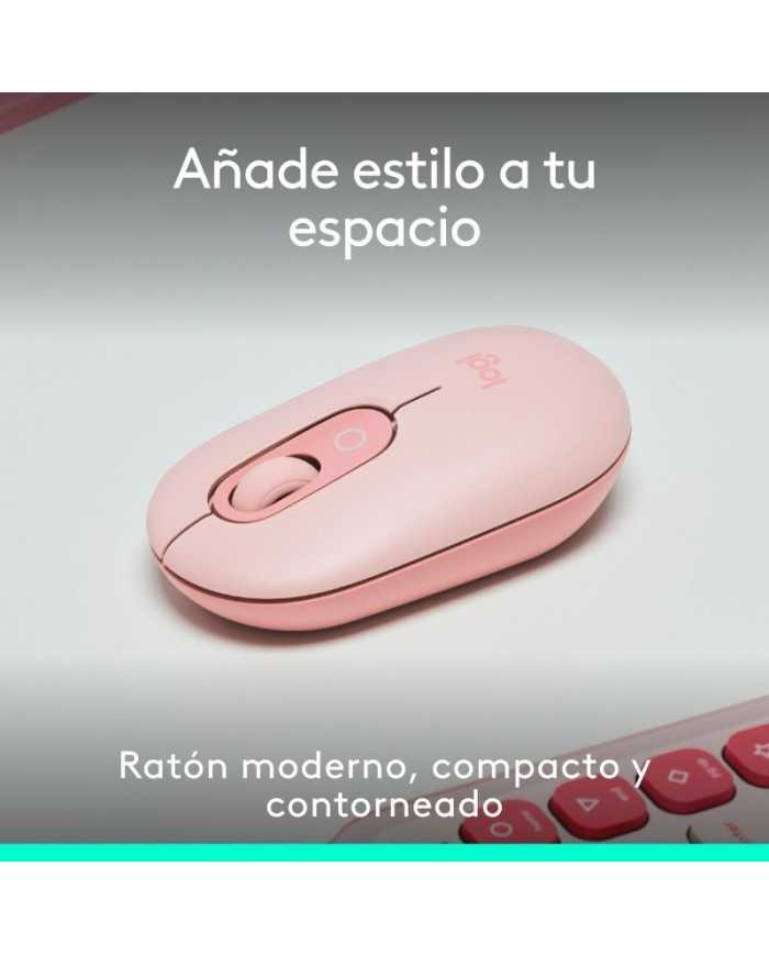 RATON LOGITECH POP MOUSE WIRELESS BLUETOOTH ROSE
