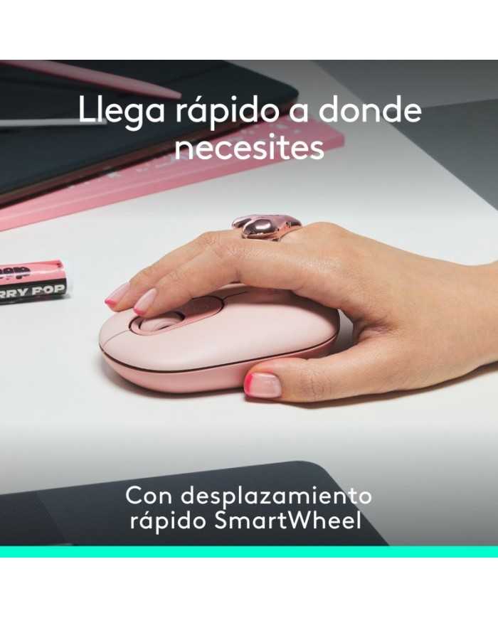 RATON LOGITECH POP MOUSE WIRELESS BLUETOOTH ROSE