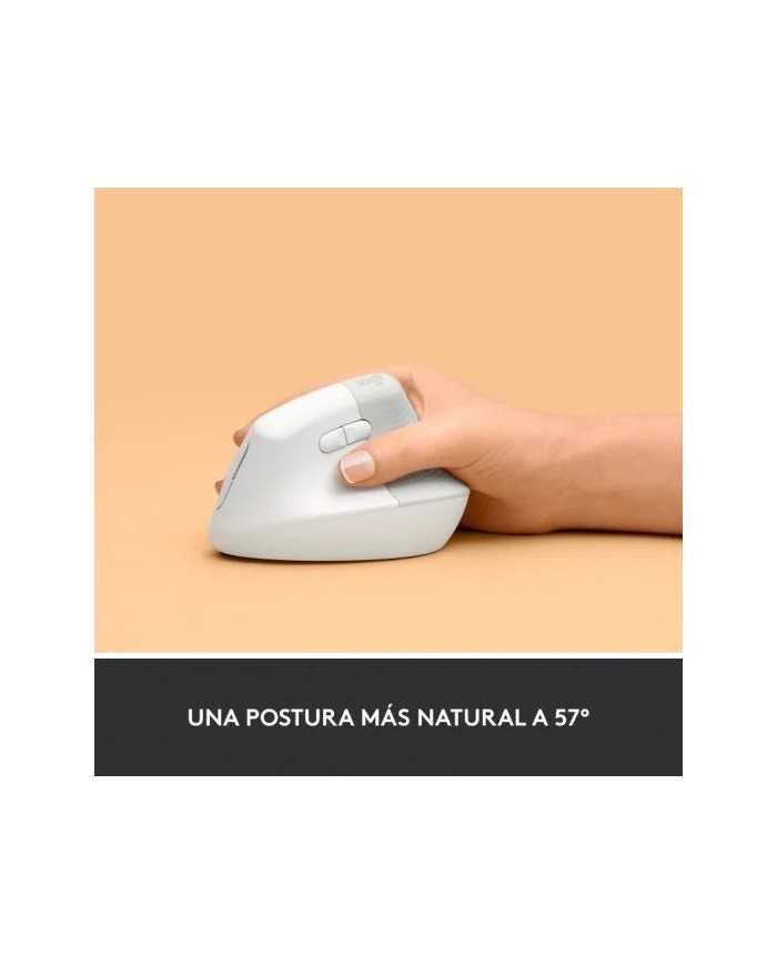 RATON LOGITECH LIFT VERTICAL WIRELESS ERGONOMIC 4000DPI 6 BOTONES WHITE