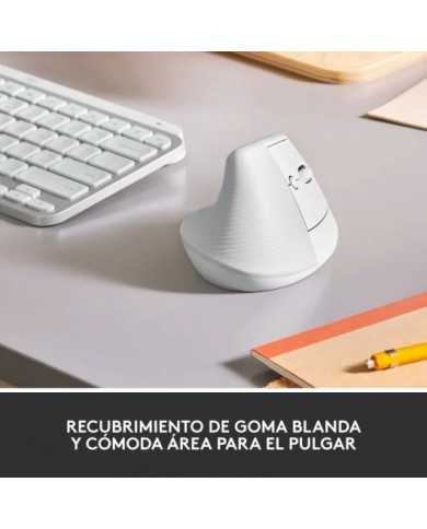 RATON LOGITECH LIFT VERTICAL WIRELESS ERGONOMIC 4000DPI 6 BOTONES WHITE