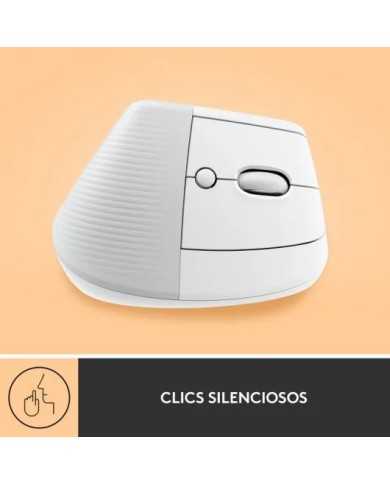 RATON LOGITECH LIFT VERTICAL WIRELESS ERGONOMIC 4000DPI 6 BOTONES WHITE