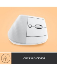 RATON LOGITECH LIFT VERTICAL WIRELESS ERGONOMIC 4000DPI 6 BOTONES WHITE