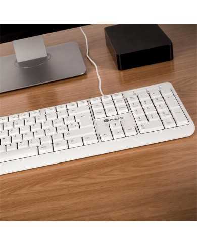 TECLADO NGS SPIKE USB WHITE