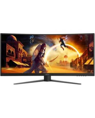 MONITOR GAMING AOC 34 WQHD 180HZ ULTRAPANORAMICO CURVO ERGONOMICO HDMI DISPLAYPORT BLACK