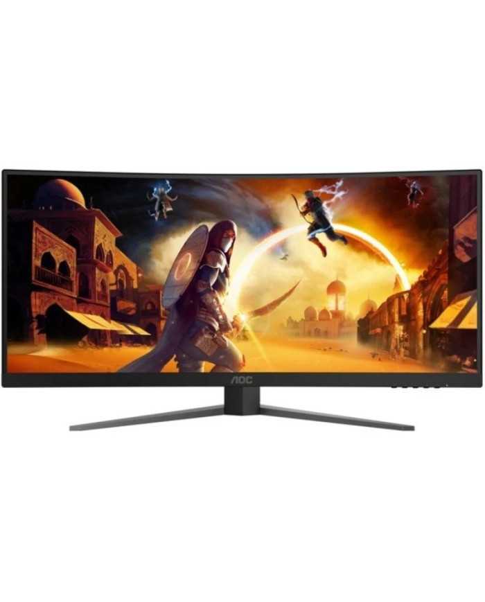 MONITOR GAMING AOC 34 WQHD 180HZ ULTRAPANORAMICO CURVO ERGONOMICO HDMI DISPLAYPORT BLACK
