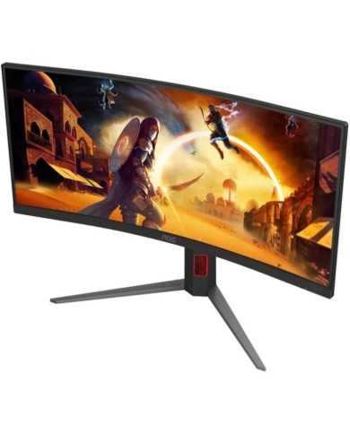 MONITOR GAMING AOC 34 WQHD 180HZ ULTRAPANORAMICO CURVO ERGONOMICO HDMI DISPLAYPORT BLACK