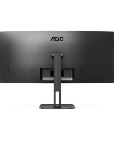 MONITOR PROFESIONAL AOC 34 WQHD 180HZ ULTRAPANORAMICO CURVO ERGONOMICO MULTIMEDIA USB-C HDMI DISPLAYPORT BLACK