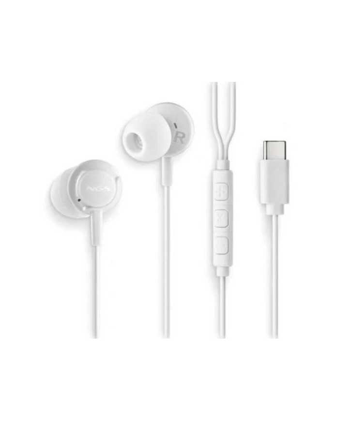 AURICULARES + MICROFONO NGS CROSS STEP IN EAR USB-C WHITE