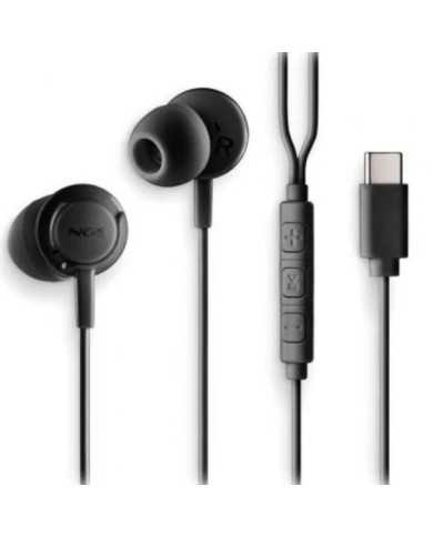 AURICULARES + MICROFONO NGS CROSS STEP IN EAR USB-C BLACK