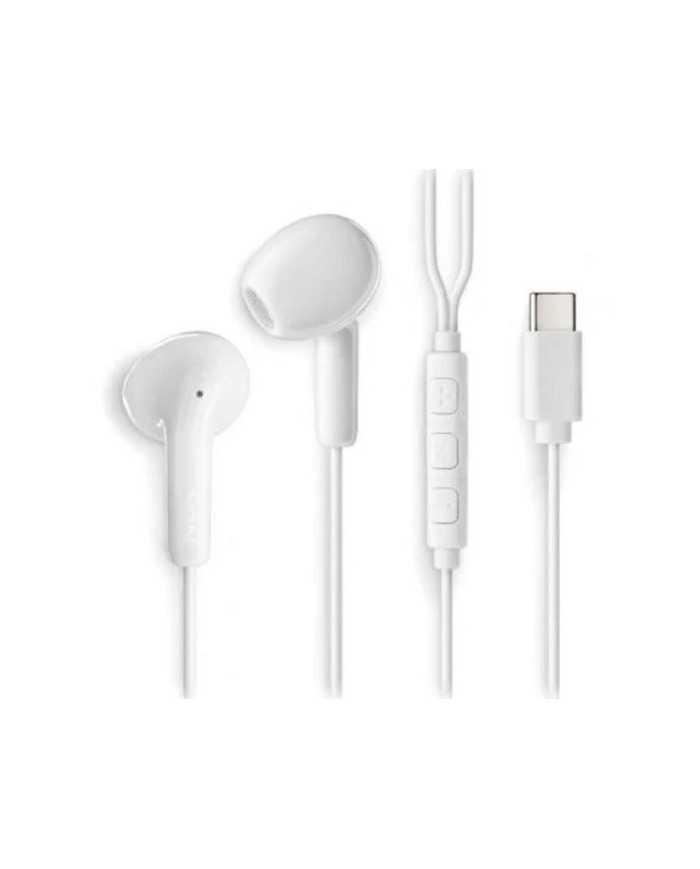 AURICULARES + MICROFONO NGS CROSS GLIDE IN EAR USB-C WHITE