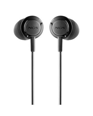 AURICULARES + MICROFONO NGS DRIFT IN EAR JACK 3,5MM BLACK