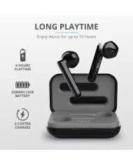 AURICULARES TRUST PRIMO TOUCH EARPHONES BLUETOOTH WIRELESS BLACK