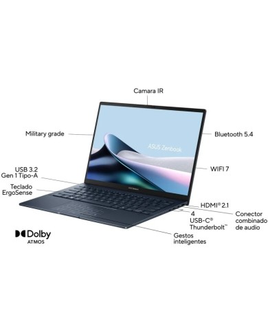 PORTATIL GAMING ASUS ZENBOOK 14 ULTRA 7 255H/16GB/SSD1TB/14 TACTIL /OLED/W11HOME