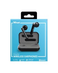 AURICULARES TRUST PRIMO TOUCH EARPHONES BLUETOOTH WIRELESS BLACK