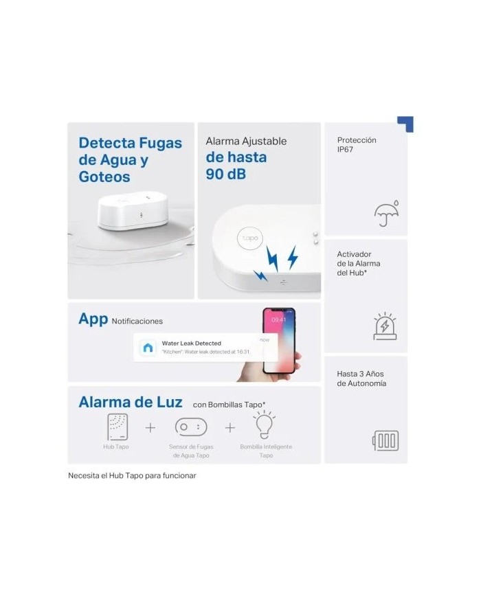 SENSOR TP-LINK TAPO T300 HUMEDAD