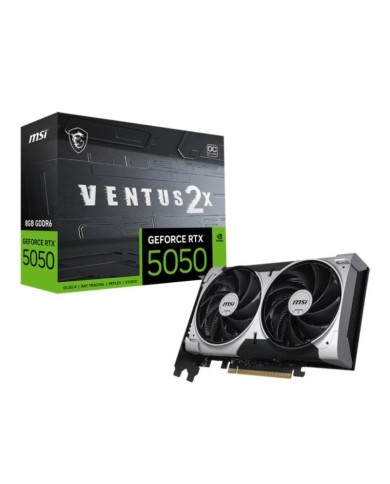 TARJETA DE VIDEO NVIDIA MSI RTX5050 VENTUS 2X OC 8GB GDDR7 PCIE 5.0