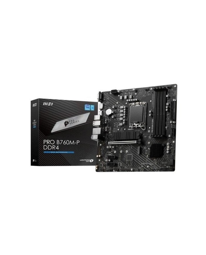 PLACA BASE MSI PRO B760M-P MATX 4XDDR5 VGA + HDMI + DP