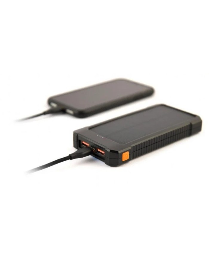 POWERBANK GEMBIRD SOLAR 10000MAH USB-C BLACK