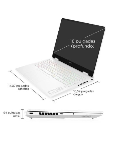 PORTATIL HP OMEN CORE 7 240H/32GB/SSD1TB/16 2K/RTX5070/FREEDOS WHITE