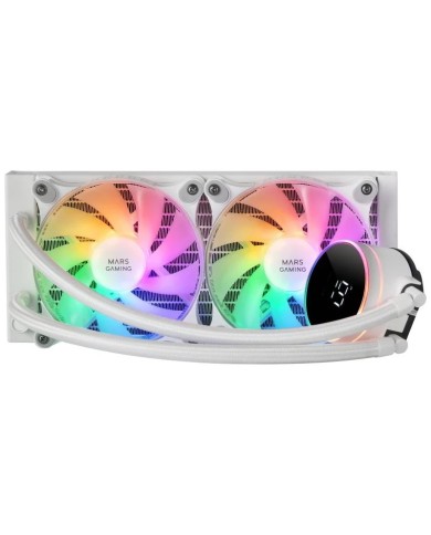 REFRIGERACION LIQUIDA CPU MARS GAMING RGB 240MM WHITE