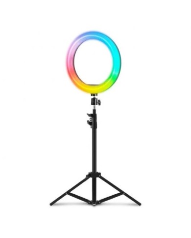 SOPORTE MARS GAMING RING RGB WEBCAM/SMARTPHONE BLACK