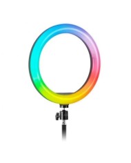 SOPORTE MARS GAMING RING RGB WEBCAM/SMARTPHONE BLACK
