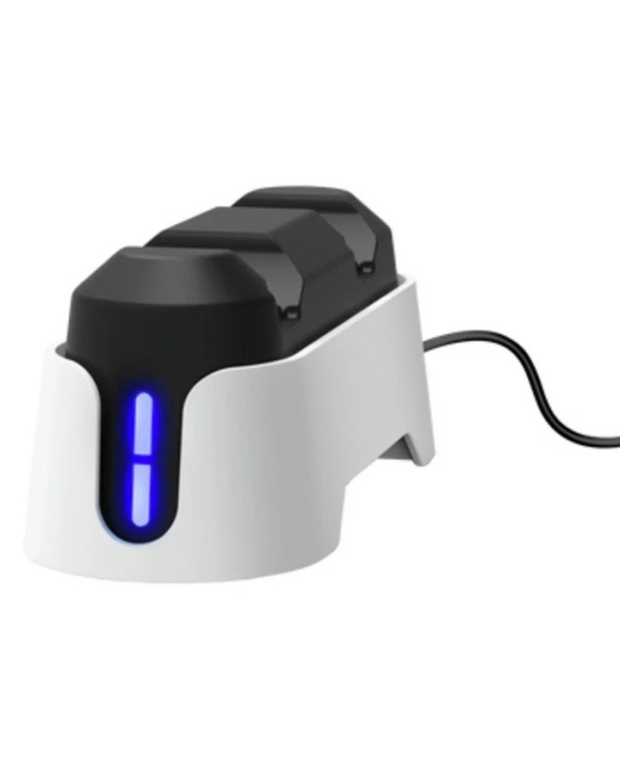BASE DE CARGA TRUST GXT 228 PARA 2 MANDOS PS5 RGB BLACK/WHITE